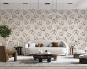 3D Abstract Floral Leaf Pattern Wall Mural Wallpaper GD 4024- Jess Art Decoration