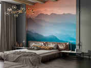 3D Hotel Inn Motel Hostel Resort Manor Scenery Mountains Wall Mural Wallpaper 19