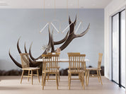 3D Animal Corner Mountain Wall Mural Wallpaper YXL 18- Jess Art Decoration