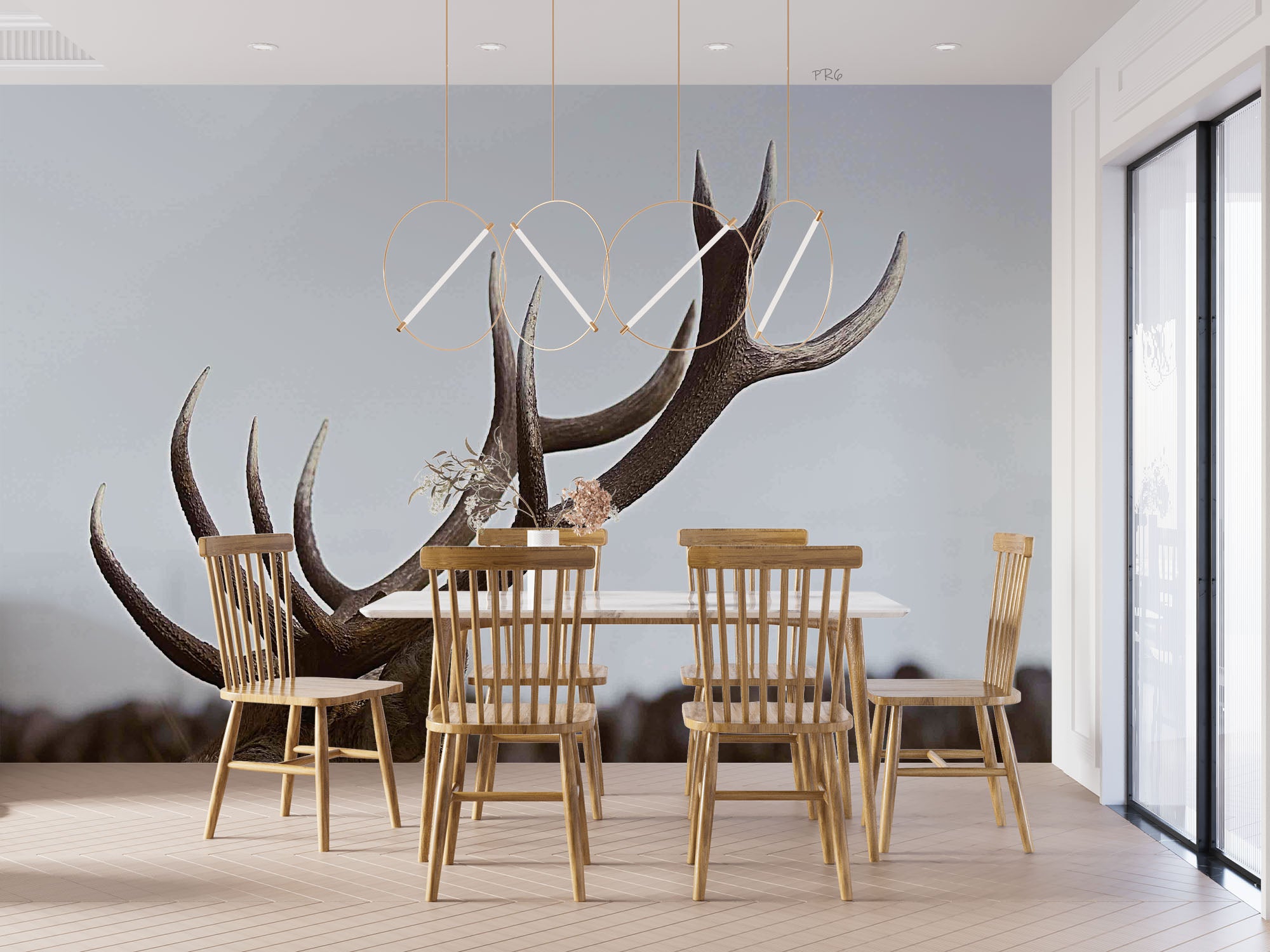 3D Animal Corner Mountain Wall Mural Wallpaper YXL 18- Jess Art Decoration