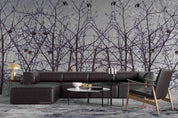 3D Forest Tree Bird Bird's-Nest Wall Mural Wallpaper YXL 2646