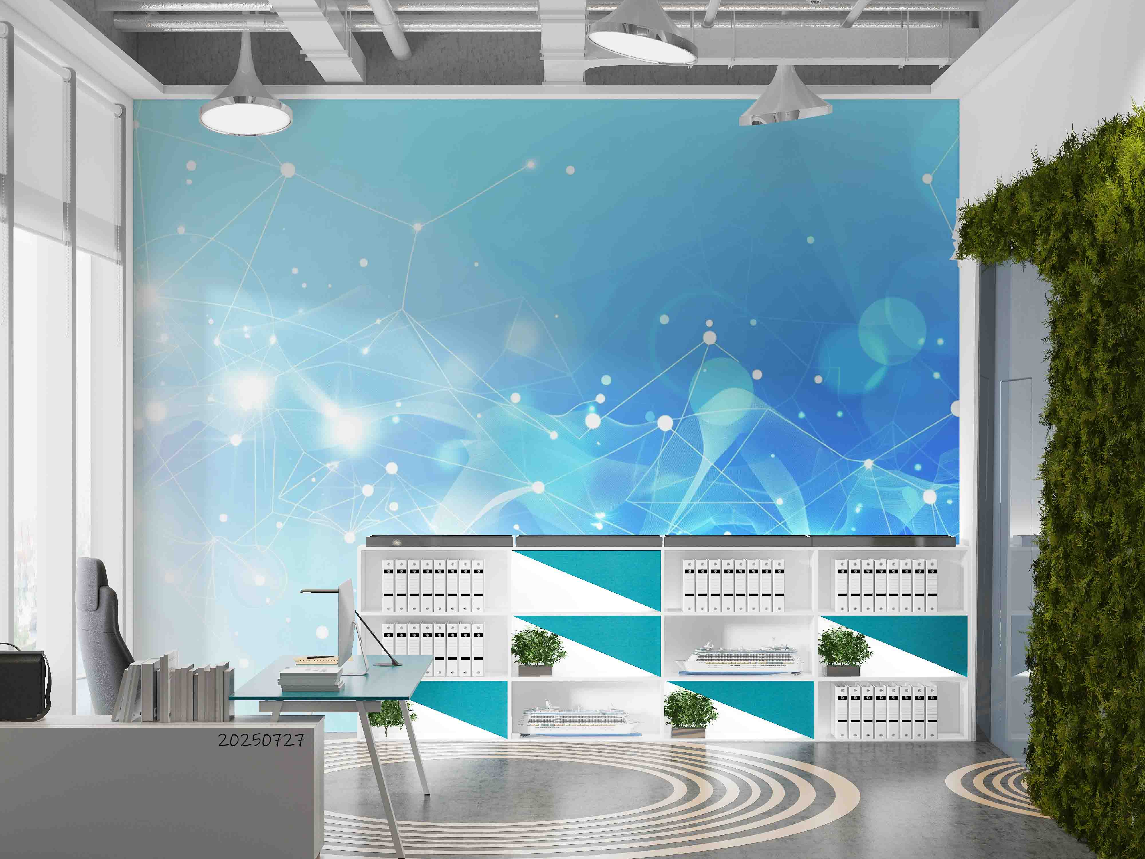 3D Office Business Commerce Technology Modern Wall Mural Wallpaper 26