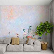 3D Oil Painting Floral Leaf Butterfly Orchid Wall Mural Wallpaper YXL 110