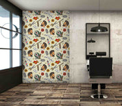 3D Barber Shop Hair Salon Haircut Specialist Shaving Wall Mural Wallpaper 11
