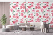 3D Watercolor Rose Leaf Pattern Wall Mural Wallpaper GD 5197- Jess Art Decoration
