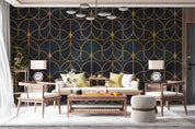 3D Geometric Ellipse Line Triangle Wall Mural Wallpaper YXL 2798
