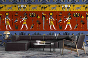 3D Ancient Egypt Pattern Egyptian Hieroglyphic Symbols Wallpaper Wall Mural Wall Decor Wall Art Wall Sticker Remoable Wallpaper LQH