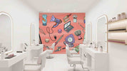 3D Salon Shop Beauty Salon Manicure Set Manicure Tools Wall Mural Wallpaper 35