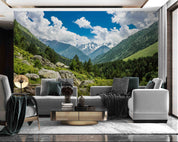 3D Summer Mountains Horizon Ilic Canyon Caucasus Wall Mural Wallpaper GD 4310- Jess Art Decoration
