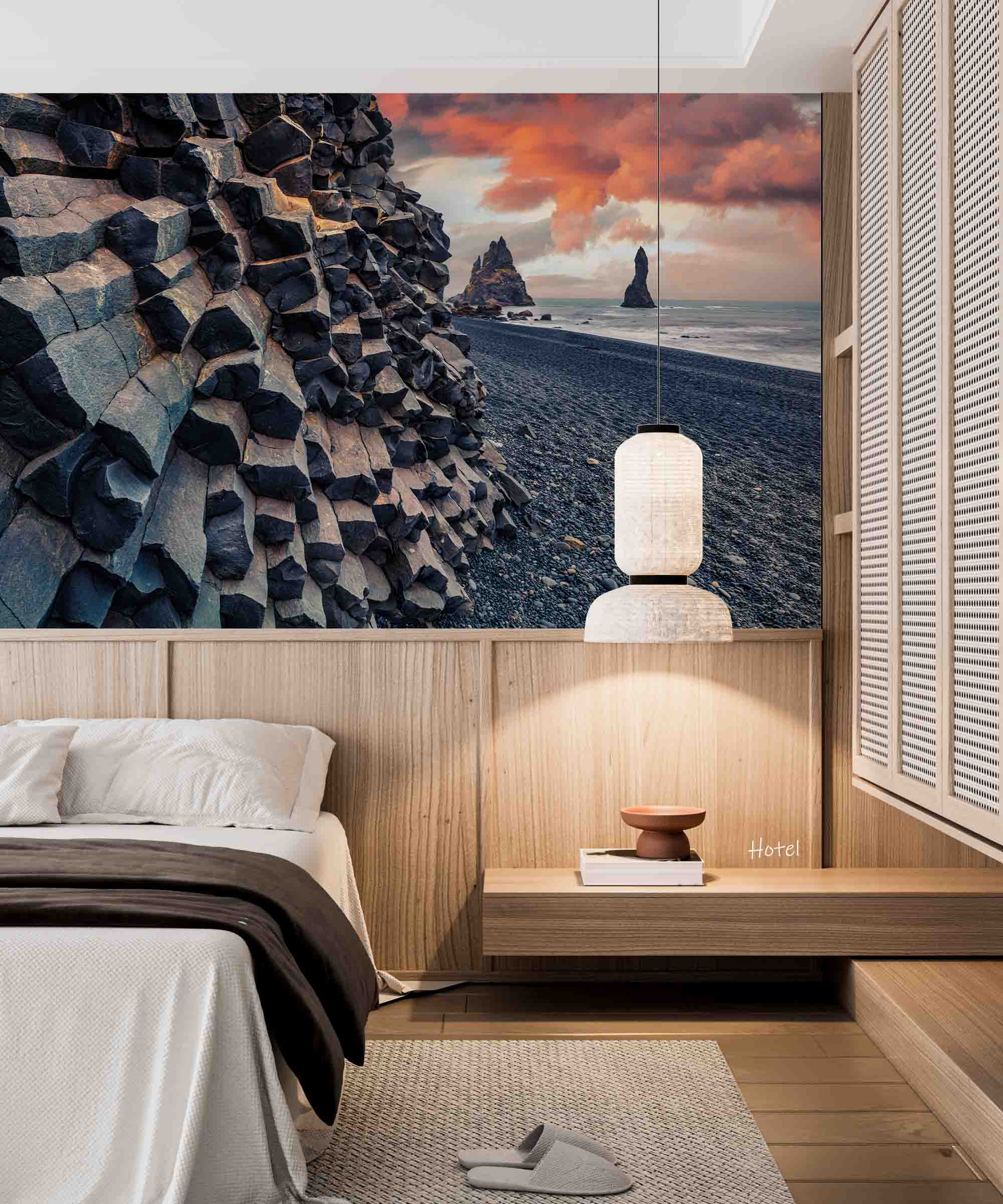 3D Hotel Inn Motel Hostel Resort Manor Scenery Sea Wall Mural Wallpaper 22