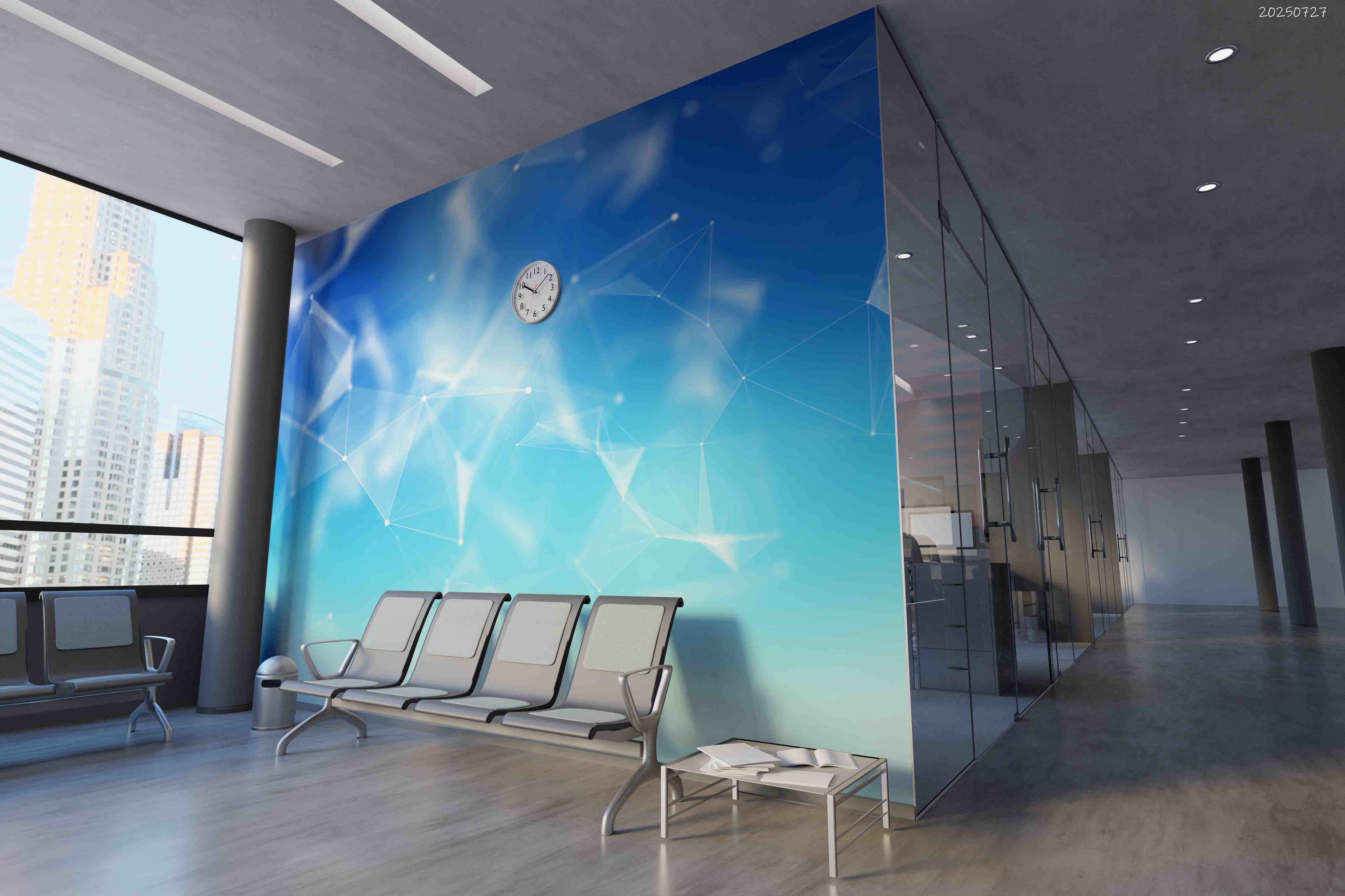 3D Office Business Commerce Technology Modern Abstract Wall Mural Wallpaper 60
