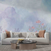3D Floral Leaf Bluesky Wall Mural Wallpaper YXL 3182