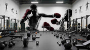 3D Gym Fitness Gymnasium Boxing Wall Mural Wallpaper 74