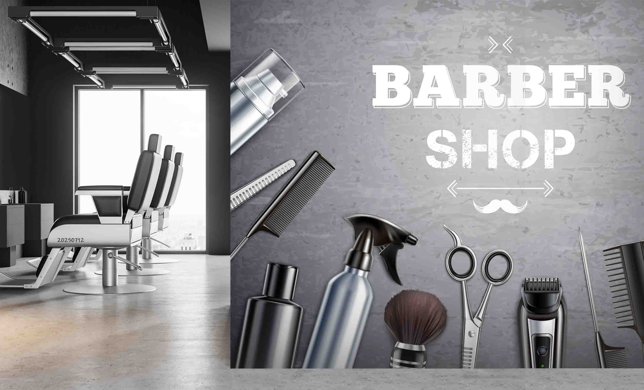 3D Salon Shop Beauty Salon Barber Shop Wall Mural Wallpaper 64