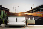 Track Starting Sunset View Sports Wallpaper sports & entertainment wall mural for games room or entertainment space - view 6