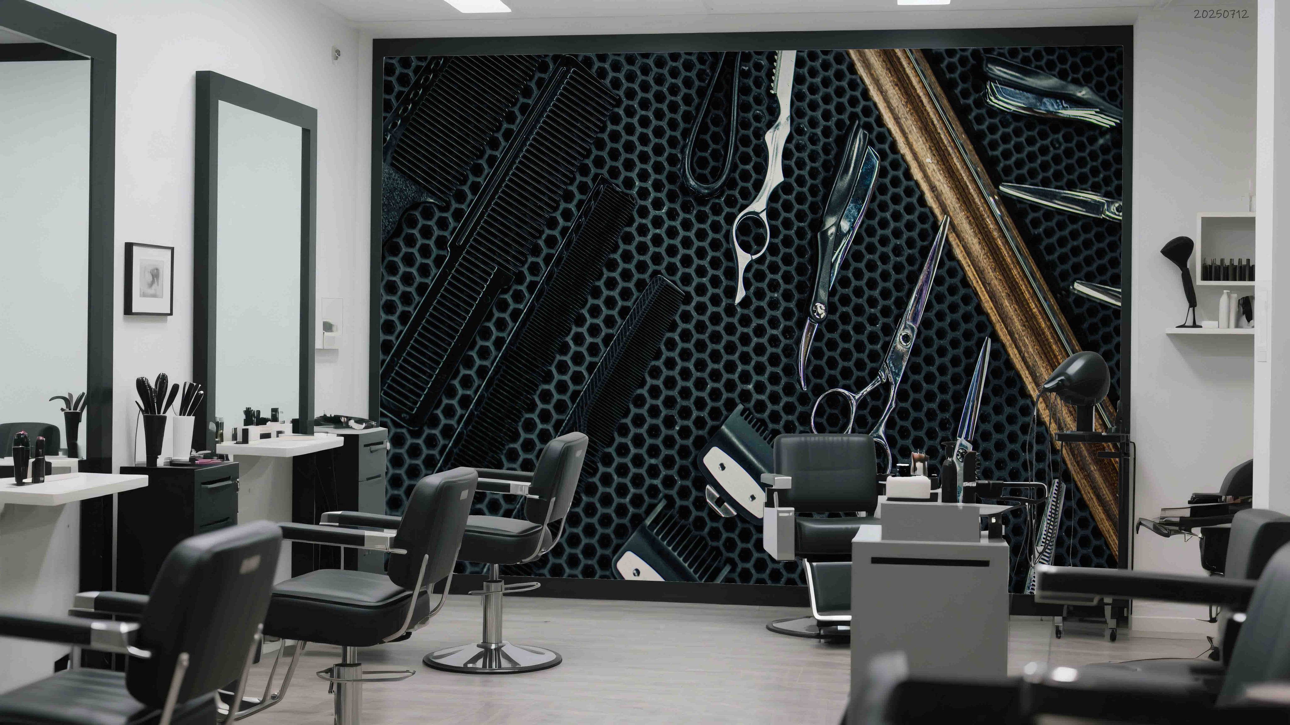 3D Salon Shop Beauty Salon Barber Shop Wall Mural Wallpaper 68