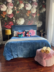 3D Floral Black Wallpaper Wall Mural Wall Decor Wall Art Wall Sticker Removable Wallpaper