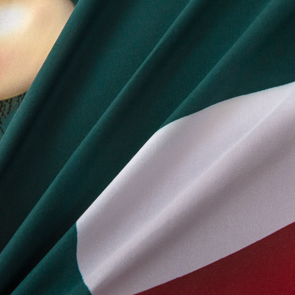 3D Santa Claus Gift Socks Green Pattern Quilt Cover Set Bedding Set Duvet Cover Pillowcases 490- Jess Art Decoration