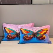 3D Watercolor Butterfly Quilt Cover Set Bedding Set Duvet Cover Pillowcases 480- Jess Art Decoration