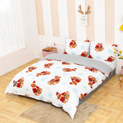 3D Bear Snowflake Christmas Quilt Cover Set Bedding Set Duvet Cover Pillowcases 700- Jess Art Decoration
