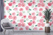 3D Watercolor Rose Leaf Pattern Wall Mural Wallpaper GD 5197- Jess Art Decoration