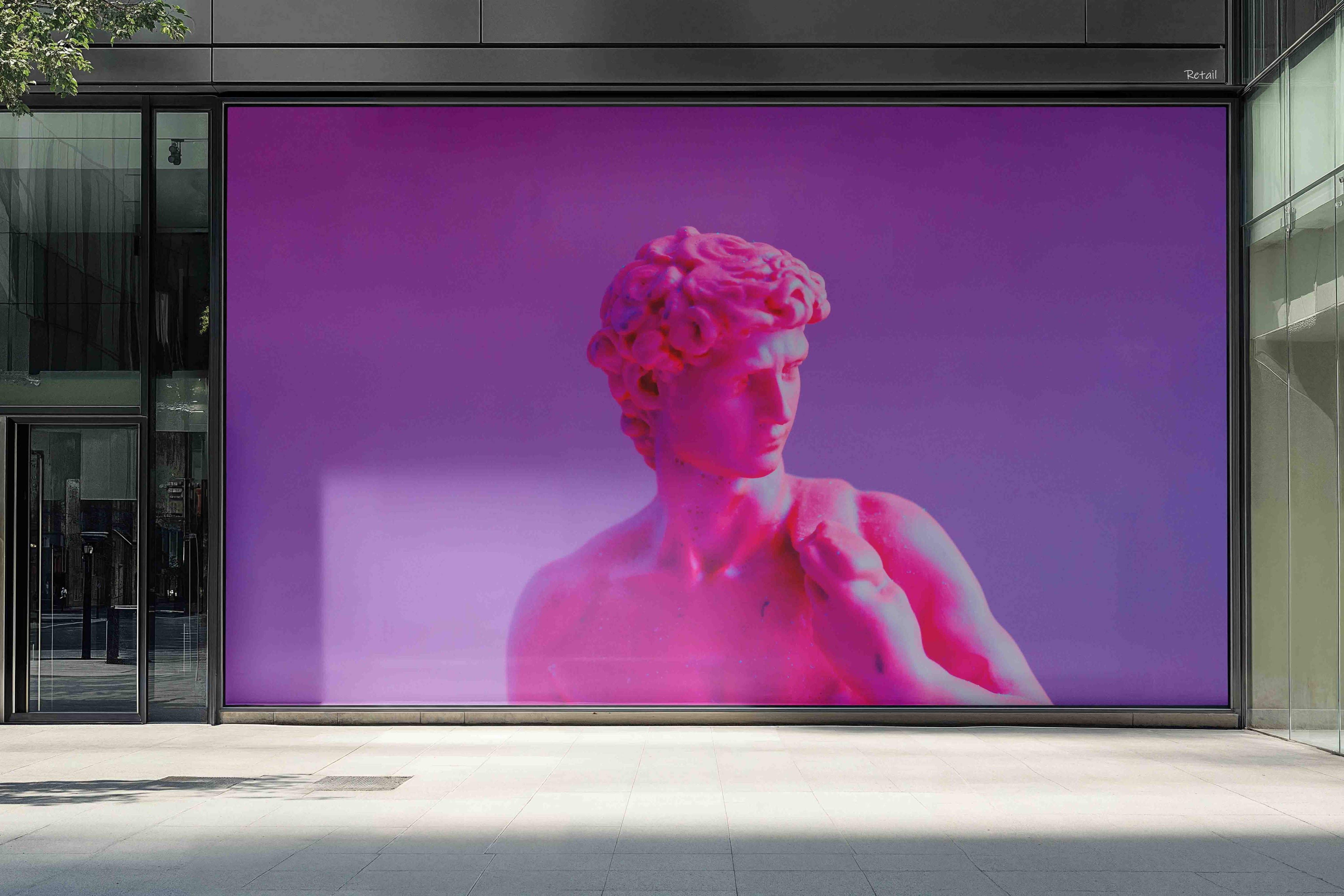 3D Retail Shop Store Market Trade David's Gypsum Statue Wall Mural Wallpaper 11