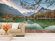 3D Jasna Lake Slovenia Wall Mural Wallpaper GD 5098- Jess Art Decoration