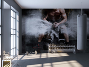 Fitness Muscle Men Gym Wallpaper gym & fitness wall mural for gym, fitness studio or training room - view 2