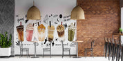 Bubble Milk Tea Boba Milk Tea Pearl Milk Tea Delicious Drink Wallpaper cafe & food wall mural for cafe, restaurant or shop in