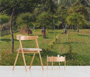3D Oil Painting Village Green Trees Field Wall Mural Wallpaper GD 2959- Jess Art Decoration