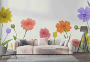 3D Colorful Floral Background Wall Mural Wallpaper GD 3476- Jess Art Decoration