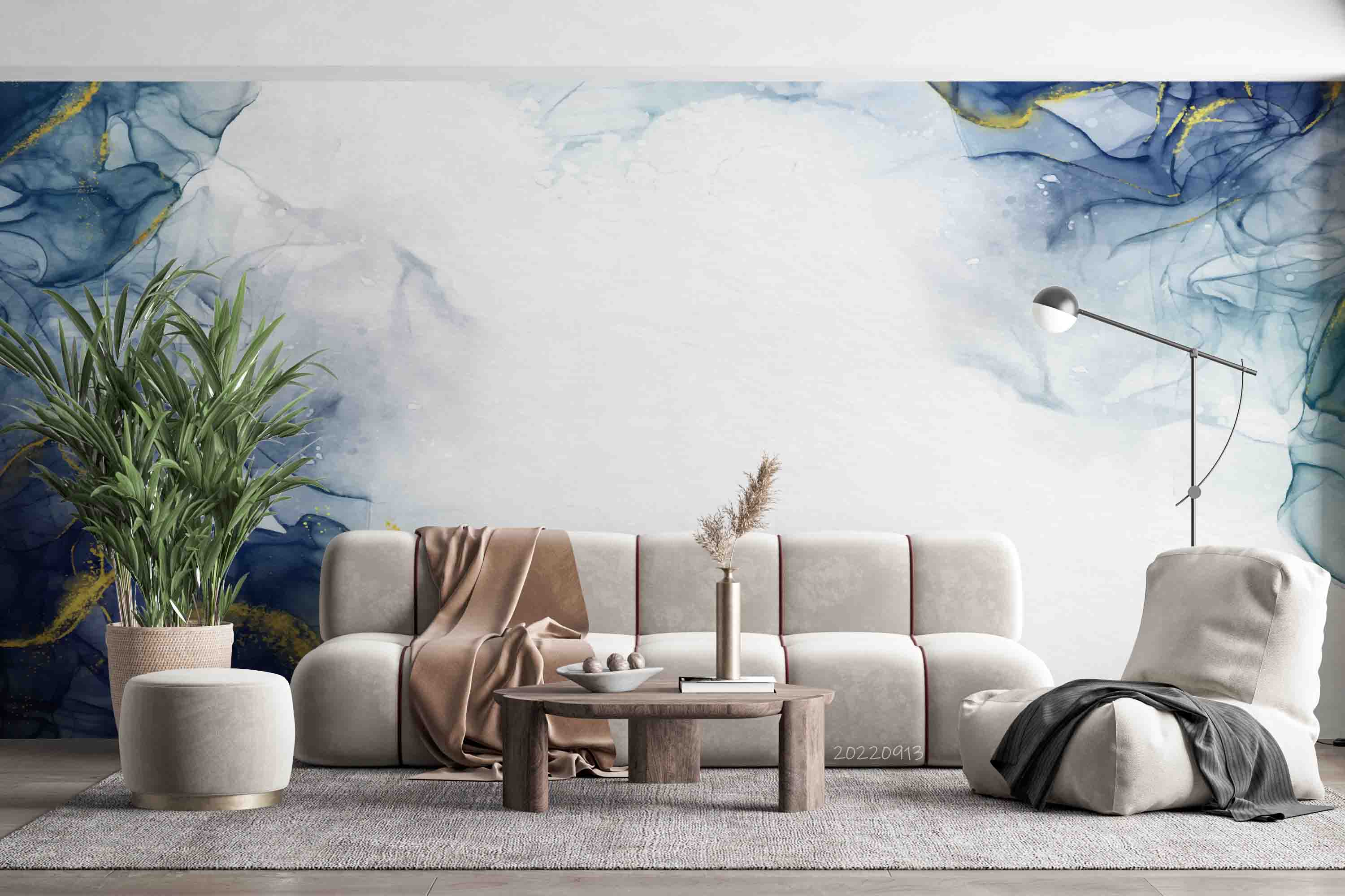 3D Watercolor Luxury Marble Texture Wall Mural Wallpaper GD 3506- Jess Art Decoration