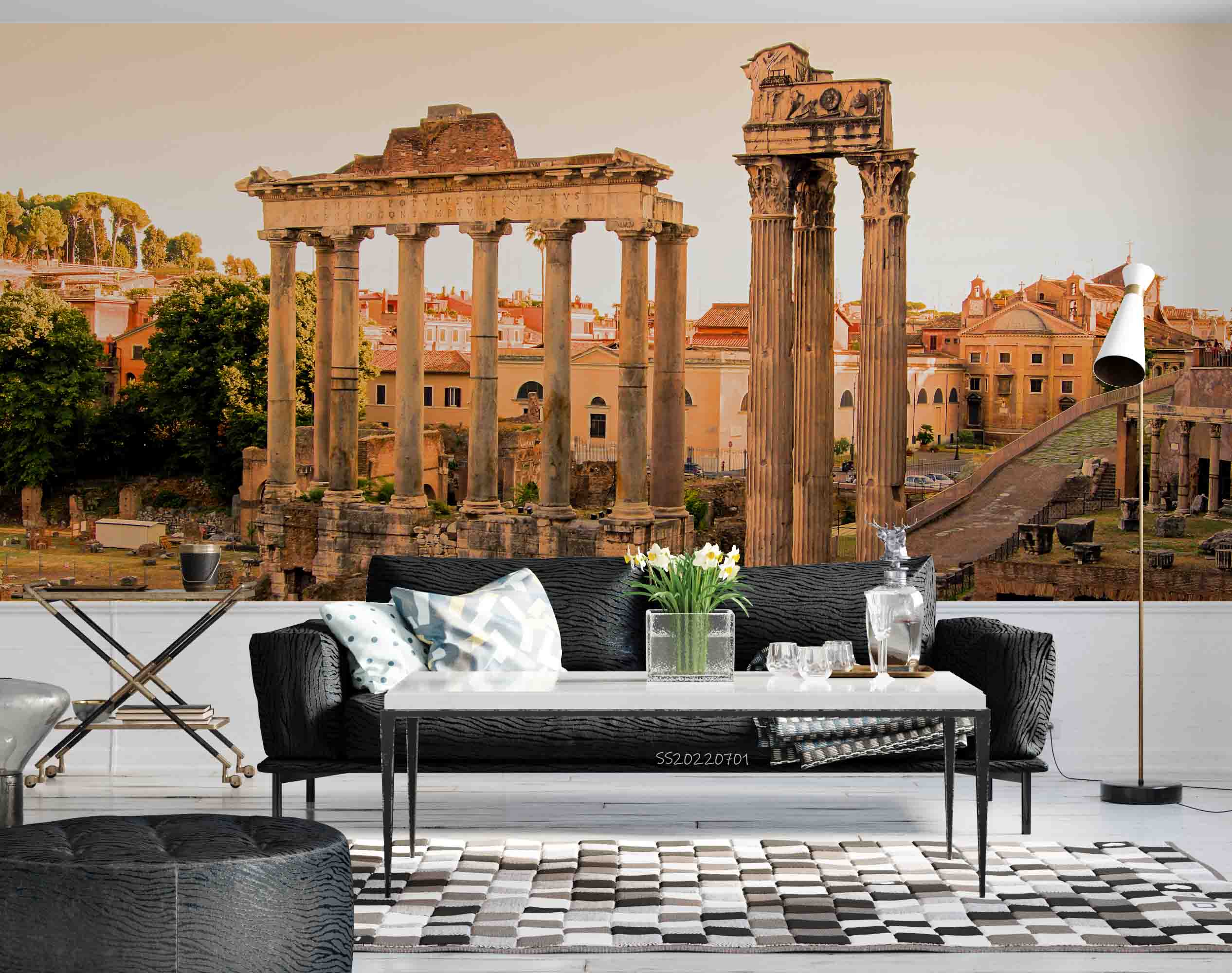 3D Roman Forum Sunset Rome Italy Wall Mural Wallpaper GD 5054- Jess Art Decoration