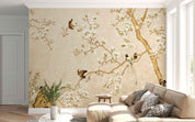 3D Chinese Magnolia Branch Bird Wall Mural Wallpaper GD 4722- Jess Art Decoration