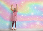 3D Rainbow Twinkle Stars soft rainbow star mural wall mural wallpaper for nursery - view 5