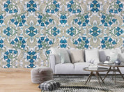 3D Art Nouveau Lily Valley Flower Pattern Background Wall Mural Wallpaper GD 3500- Jess Art Decoration