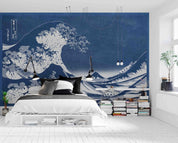 3D Retro Abstract Giant Wave Kanagawa Wall Mural Wallpaper GD 3450- Jess Art Decoration