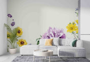 3D Colorful Floral Border Wall Mural Wallpaper GD 3453- Jess Art Decoration