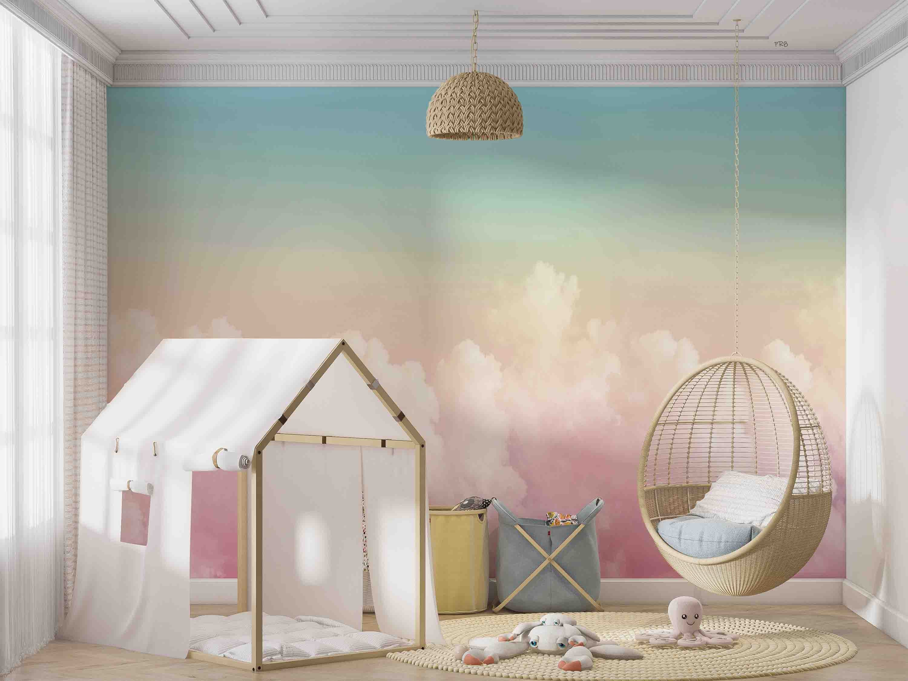 3D Colorful Sky Cloud Scenery Wall Mural Wallpaper GD 4530- Jess Art Decoration
