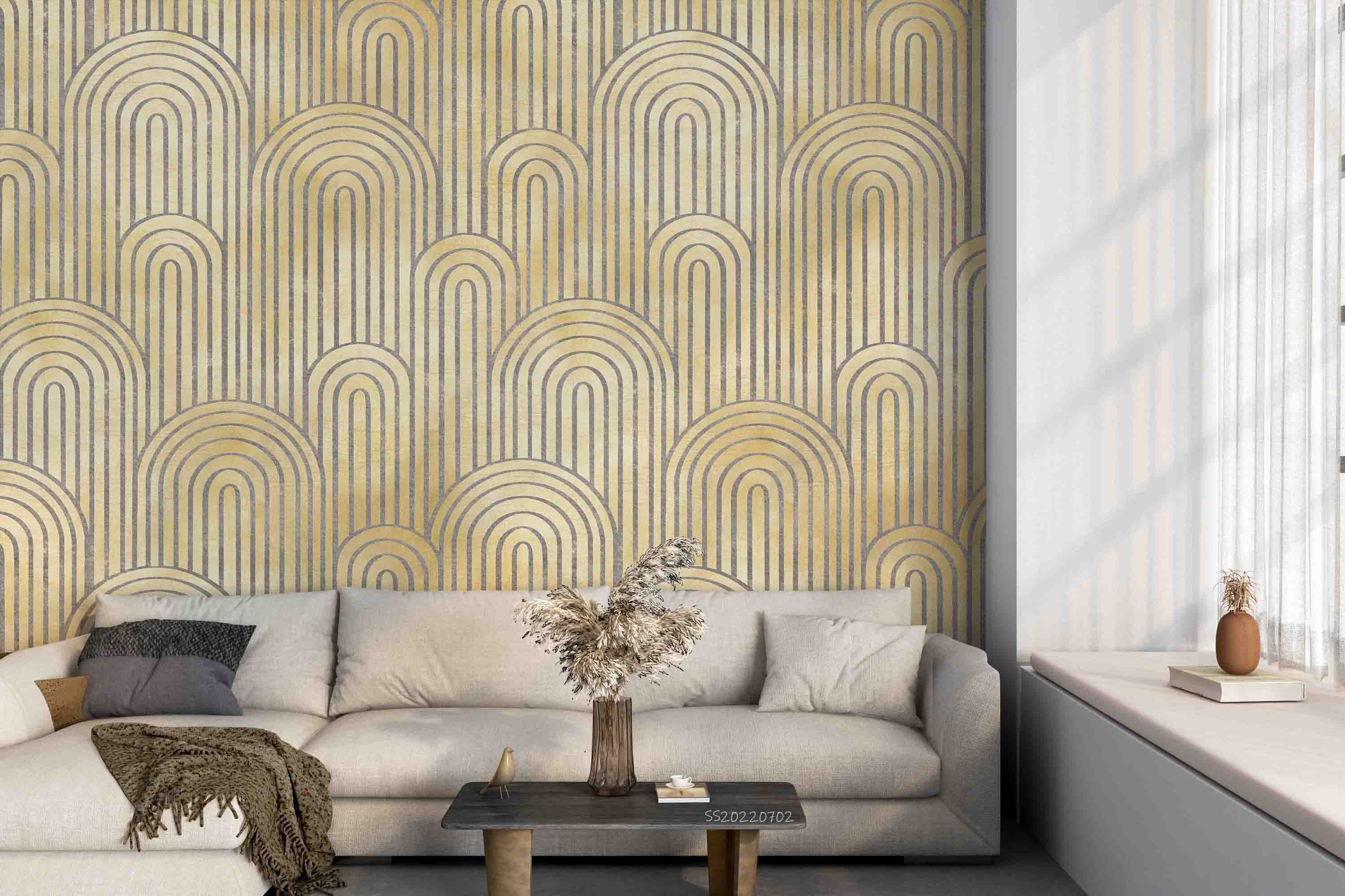 3D Abstract Geometric Pattern Background Wall Mural Wallpaper GD 5078- Jess Art Decoration