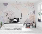 3D Hand Drawn Plants Floral Background Wall Mural Wallpaper GD 3377- Jess Art Decoration