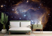 3D Star Cloud Night Sky Silhouette Branch Tree Wall Mural Wallpaper GD 4496- Jess Art Decoration