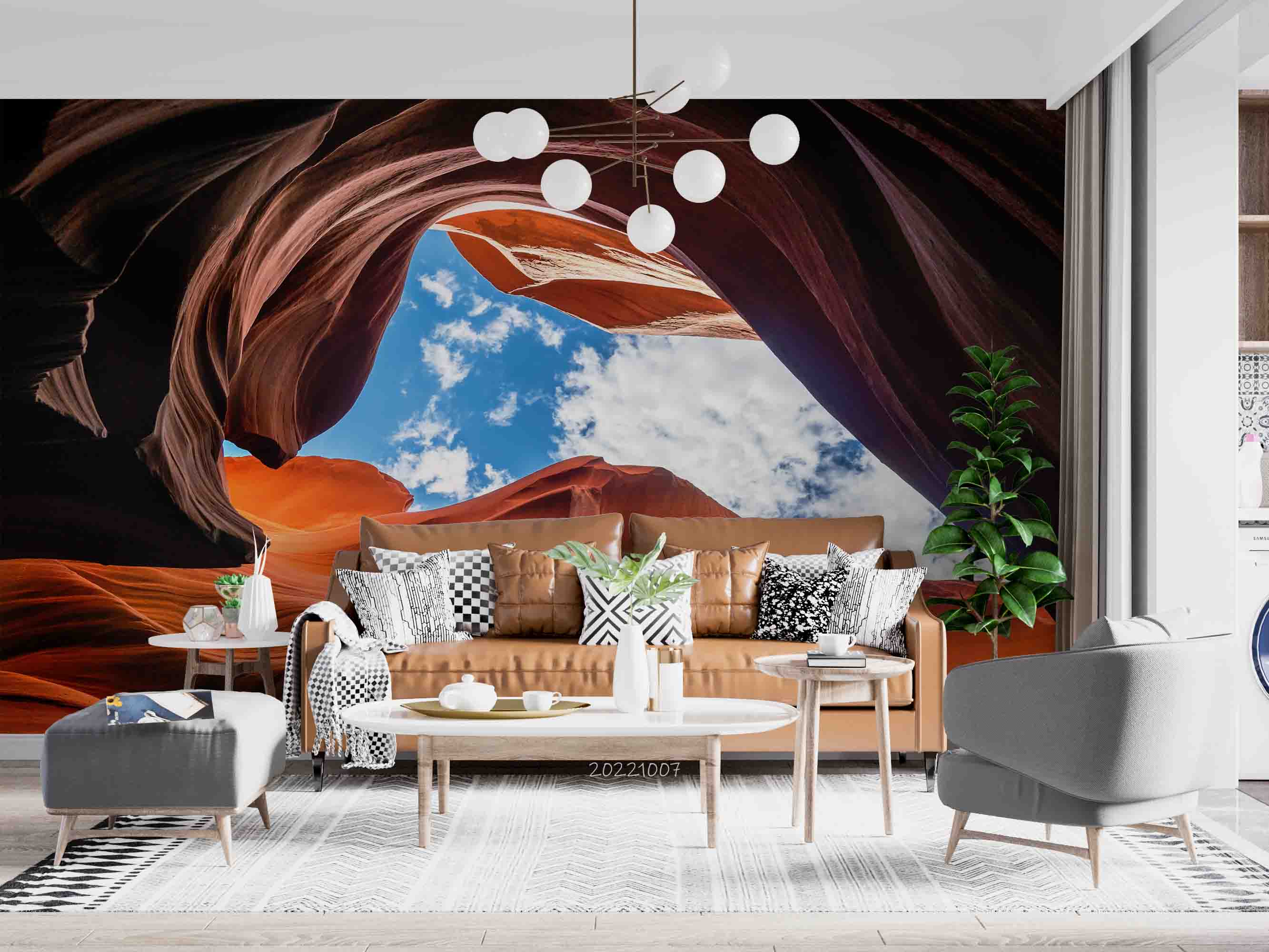 3D Antelope Canyon Lights Rocks Arizona USA Wall Mural Wallpaper GD 3287- Jess Art Decoration