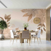 3D Hand Drawn Plant Leaves Background Wall Mural Wallpaper GD 3376- Jess Art Decoration