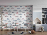 3D Stylish Pastel Color Graffiti Cloud Wall Mural Wallpaper GD 5139- Jess Art Decoration