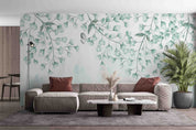 3D Watercolor Branches Leaves Butterfly Wall Mural Wallpaper GD 4945- Jess Art Decoration