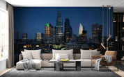 3D Night City Architecture View Wall Mural Wallpaper GD 4748- Jess Art Decoration