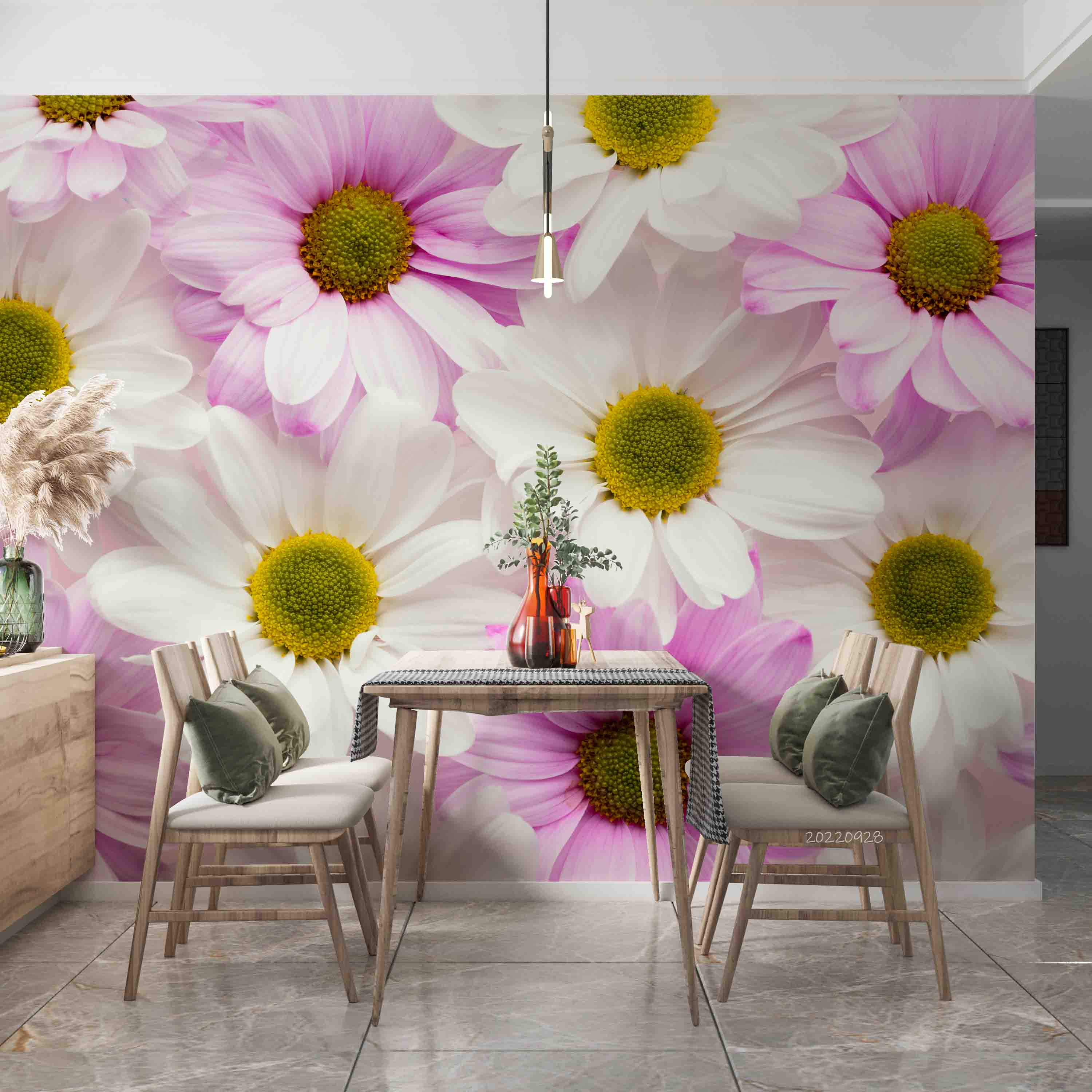 3D Colorful Spring Daisies Wall Mural Wallpaper GD 3333- Jess Art Decoration