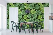 3D Tropical Green Monstera Leaf Pattern Wall Mural Wallpaper GD 5150- Jess Art Decoration