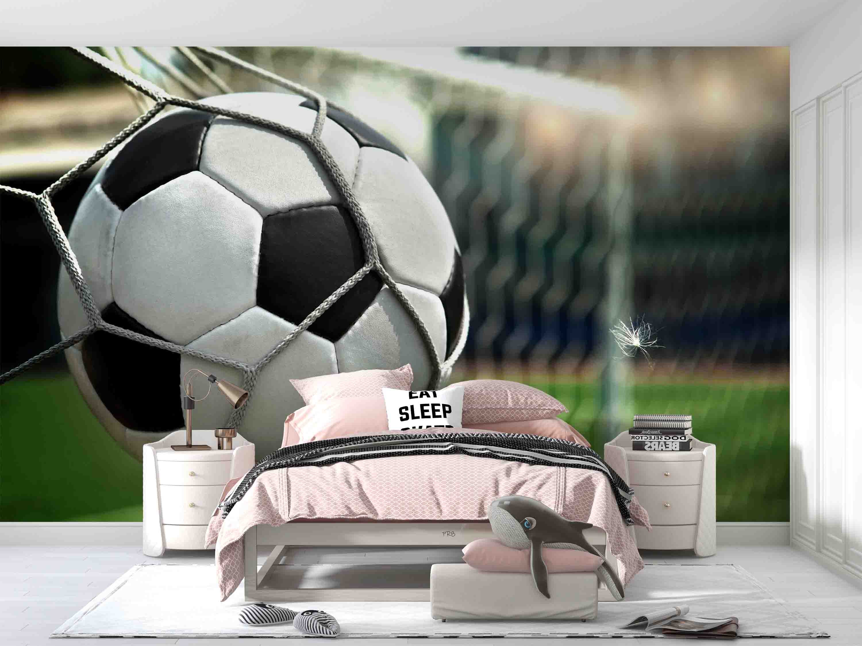 Football Net Football Stadium Wallpaper football stadium wall mural for sports room, club room or fan space